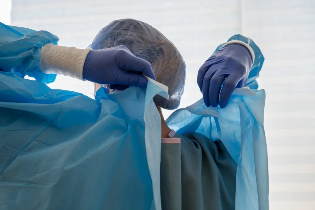 patient preparing for Cervical spine surgeries
